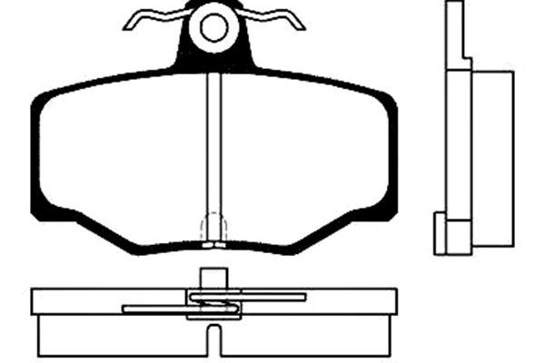 KAVO PARTS Комплект тормозных колодок, дисковый тормоз BP-6547